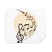 Round-Shaped Curved Music Notes Cleaning Cloth Screen Cleaner 2pcs Suede Fabric