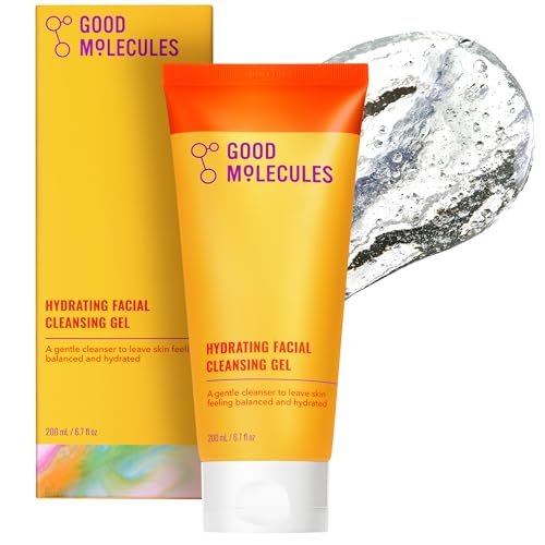 Good Molecules Hydrating Facial Cleansing Gel - Face Wash with Rosewater and Pineapple Extracts to Brighten, Cleanse, an - Detailed View