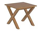 Movian Marca Amazon Mesa Cuadrada para lámpara, 50 x 50 x 44,8 cm, Roble Macizo/MDF/Chapa de Roble Okume