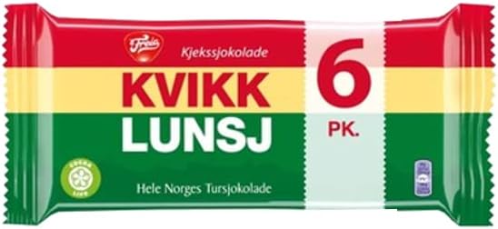 Freia Kvikklunsj – Chocolate Covered Wafers 8-Pack