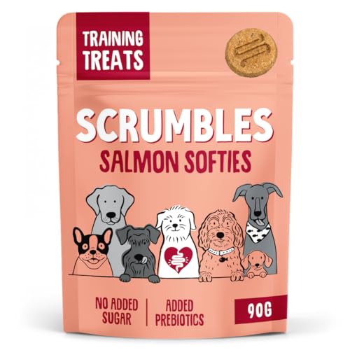 Scrumbles Softies Salmon Treats 90g package may vary