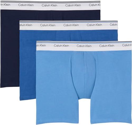 Calvin Klein Calzoncillos Pack de 3 Hombre Hip Briefs Balance con Logotipo en la Cintura, Blanco (White), S