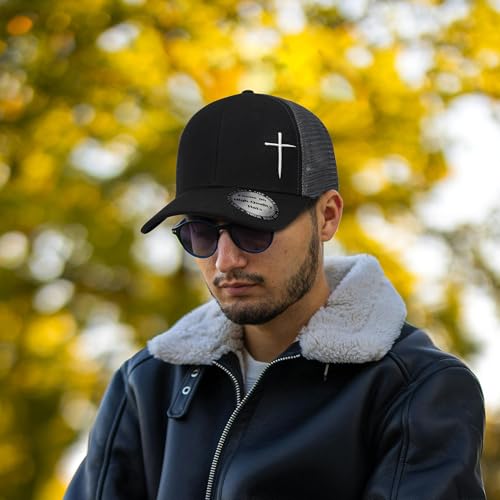 Image of Christian Hats for Men Women,Jesus Cross Hat Christian Religious Gifts for Birthday /Christmas
