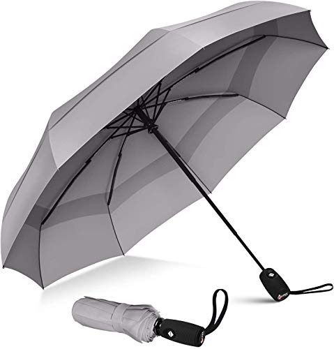 Repel Umbrella Windproof Travel Umbrellas for Rain - Easy Auto Open Close, Durable & Compact, Strong Fiberglass Frame, Waterproof Canopy - Backpack, Purse, Portable UV Umbrella