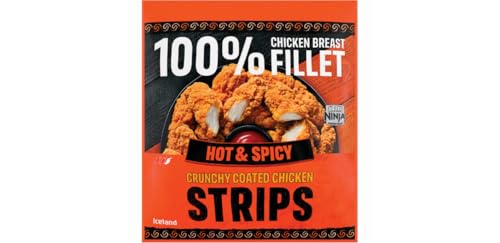 Iceland Hot and Spicy Chicken Breast Fillet Strips 500g (Frozen)