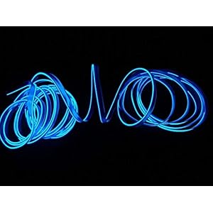 Kmruazre Neon Light, El Wire, 2m/6ft USB High Brightness Electroluminescence Wire with Drive Light Lamp Glow String…