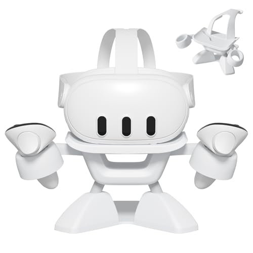 Poiacmvoia VR Stand, All-in-One Display Holder VR Headset & Controller