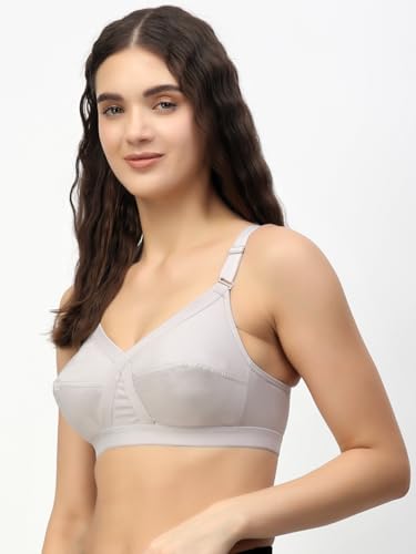 Image of Floret Women's Pure Cotton-Fabric Non Padded & Non-Wired Cut & Sew /Full Coverage Bra