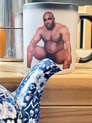 Barry Wood Sitting On Bed Meme Mug - Funny Rude Mug - Message Appears as it Heats - Perfect Novelty Gag Gift - Office Joke (Barry Wood Sitting on a Bed)