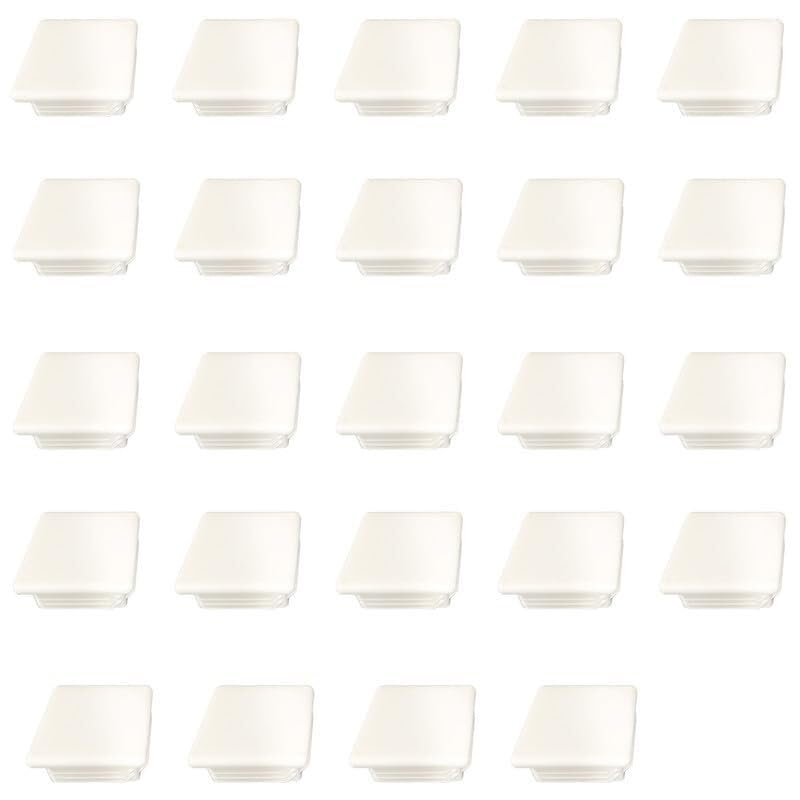 24 Piezas De Tapones Plástico Cuadrados 40 Mm X 40 Mm Postes Vallas Cubiertas Tubos Equipos Fitness Muebles Tapones Acabado para Pies Escritorios,Sillas,Sofás,Mesas,Estanterías Y Protección