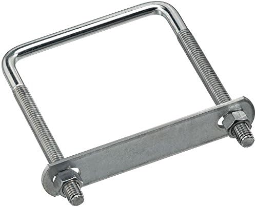 National Hardware N245-001 2192BC Lumber Size Square U Bolt in Zinc plated,3/8" x 3-5/8" x 5"
