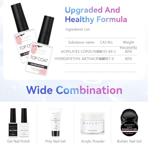 Makartt Top Coat Gel UV 2 * 10ml – Hochglanz, kein Abwischen – Ansicht 6