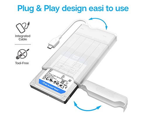 Cofre externo USB 3.0 para disco duro 2.5 pulgadas miniatura 4