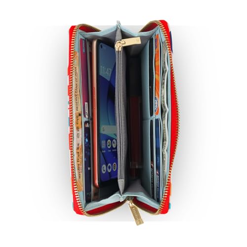 Image of Multicolor PU Zipper Wallet | 2-Fold Compact | Lightweight Daily Use | Secure Zip Closure | For Women