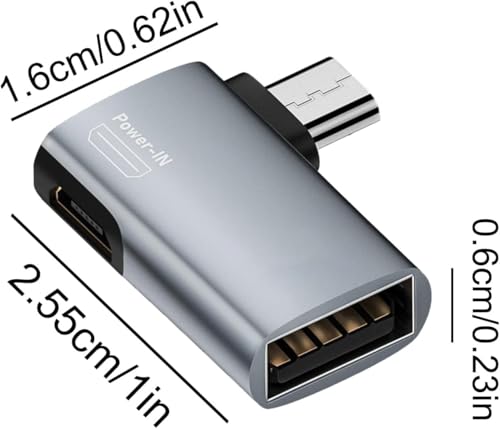 Image of Tobo Micro to USB OTG Adapter for Fire TV Stick 4K, Keyboard, U Disk, Ethernet Adapter, Mouse U-Sb OTG Adapter for Android Phone Tablet and More Host Devices (Micro to USB Left) TD-1206CC