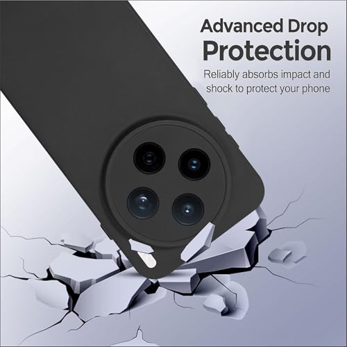 Image of SBMS Silicone Back Cover Case for Vivo X200T 5G | Soft Micro-Fibre Lining Inside | Camera Protection Bump | Shockproof Back Cover Case for Vivo X200T 5G (Candy Cloth Black)