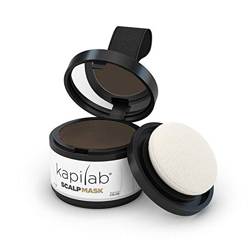 Kapilab Scalp Mask 4g Medium Brown Easy To Apply Complete Natural Look Keratin Powder Prevents Hair Loss Long Lasting Hair Fibers Hides Hair Loss