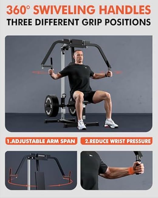 Mikolo Chest Fly Machine, PEC Fly and Reverse Delt Machine, 400 lbs Upper Body Specialty Machine for Pectoral and Rear Deltoid with Band Pegs, Chest, Back, and Shoulder Training for Home Gym