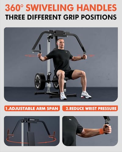Image of Mikolo Chest Fly Machine, PEC Fly and Reverse Delt Machine, 400 lbs Upper Body Specialty Machine for Pectoral and Rear Deltoid with Band Pegs, Chest, Back, and Shoulder Training for Home Gym