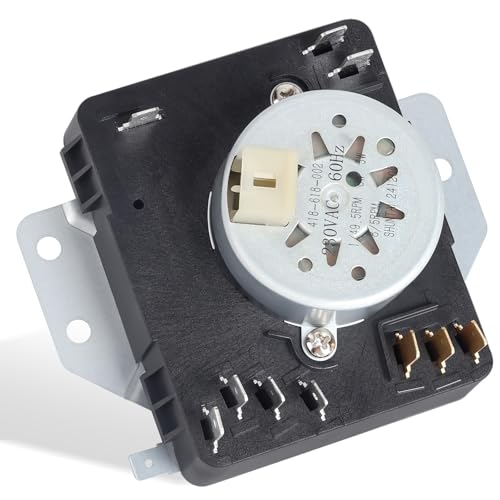 W10185982 WPW10185982 Dryer Timer Compatible with Whirlpool Maytag Amana WED4815EW1 WGD4800XQ0 WED5100VQ1 230V 60Hz OEM Dryer Timer Replacement for 418-618-20-B5 PS11749831 2-Year Warranty