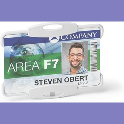 Amazon.com : Durable Eco-Friendly ID Card Badge Holder - Grey