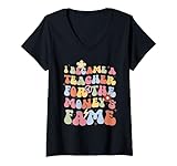 Photo Gallery retro groovy teacher shirt diventa insegnante per soldi e fama maglietta con collo a v Photo Gallery retro groovy teacher shirt diventa insegnante per soldi e fama maglietta con collo a v