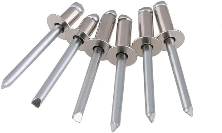 50PCS/Lot 304 Stainless Steel M3 M3.2 M4 M5 Countersunk Head Pop Rivets Flat Head Rivets Open End Decoration Blind Rivets - (Stem Length: 12mm, Number of Pcs: M3.2)