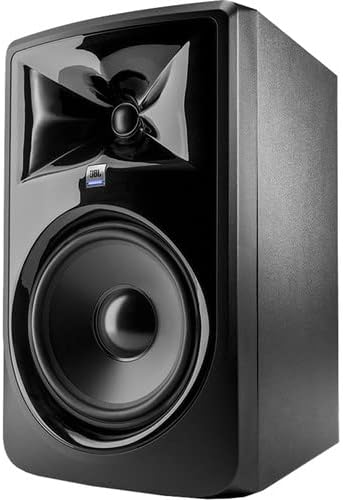 JBL 308P MkII Powered 8" Two-Way Studio Monitor with Isolation Pad for Studio Monitor (Medium, Single) Bundle - Image 4