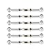 Dilwe RC Car Push Rod, 6Pcs Aluminum Alloy Adjustable Push Rods Compatible with 1/10 RC Truggy Buggy(Silver)