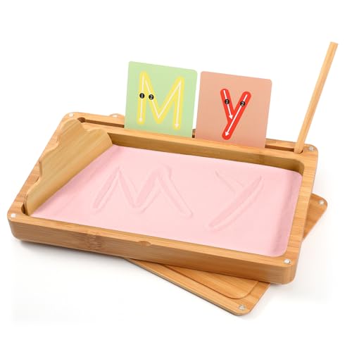 Table de sable Montessori en bois pour corriger la tenue du crayon
