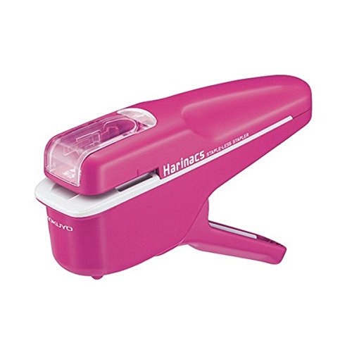 KOKUYO Harinacs klammerloser Hefter - pink: Heften ohne zu klammern