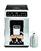 Produktbild Krups Evidence Kaffeevollautomat mit Milchschaumdüse, 15 Getränke, Extra-Dark-Funktion, 2-Tassen-Funktion, Kaffeemaschine, Silber/Schwarz, EA891D10