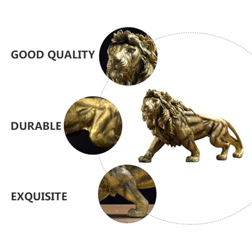 Statue de lion de bureau UKCOCO pour harmoniser la décoration du salon