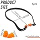5 Stück Gehörschutzstöpsel, Gehörschutz, Gehörschutz Arbeit, Gehörschutz Baustelle, Effektiver Lärmschutz für Arbeit, Schlafen und Schießen(Orange und Schwarz)