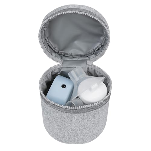 母乳旅行クーラー - ミルククーラーバッグ - 母乳保管バッグ| 2つの大きな8オンスのボトルに適合します|漏れない母乳ディスペンサーケース、看護ママのためのポータブルボトルバッグ、デイケア、屋外旅行