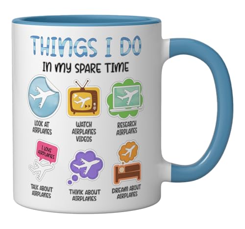 Taza Cerámica Azul y Blanca 11 Onzas miniatura 2