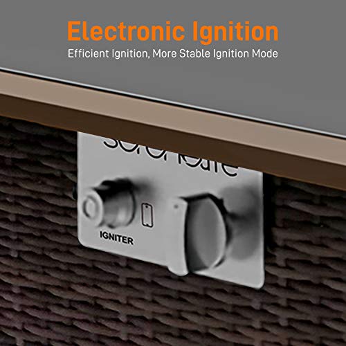 Outdoor-Propane-Fire-Pit-Table-Approved-Safe-50000BTU-Auto-Ignition-Propane-Gas-Fire-Table-Rattan-Panel-Glass-Wind-Guard-Black-Tempered-Glass-Tabletop-Clear-Glass-Rock-SereneLife-SLFPTL