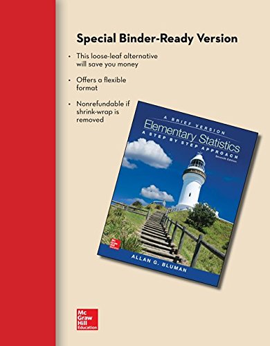 Loose Leaf Elementary Statistics: A Brief Versi... 1259345319 Book Cover