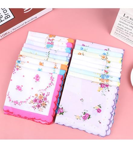 Servilletas de Tela Vintage Floral 100% Algodón 40 Piezas miniatura 5
