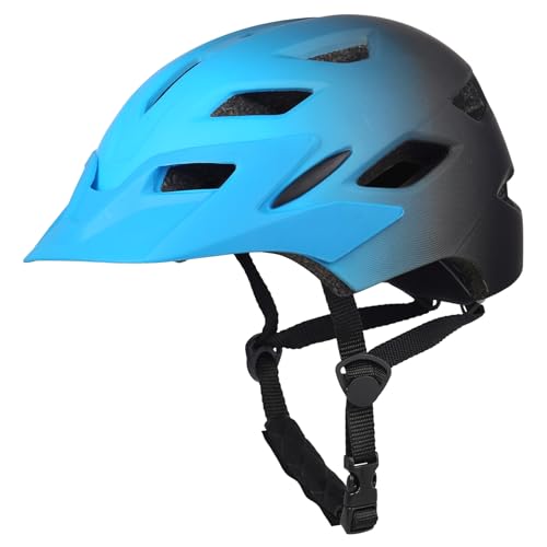 Bavilk Kids Bike Helmet Child Youth Adjustable Multi-Sport Bicycle Cycling Scooter LED Light Detachable Visor Girls Boys