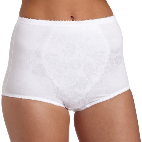 Bali Women's Shapewear Tummy Panel Brief Firm Control 2-Pack,White Deluster,XX-Large