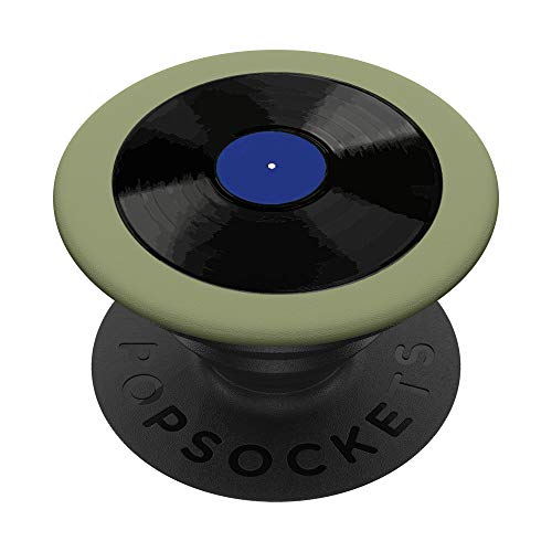 Retro Vinyl Record LP Blue Design, Collector Music Vintage