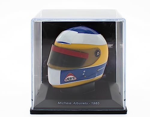 OPO 10 - Casco de Fórmula 1 Compatible con Ferrari F1: Michele Alboreto 1985 - Escala 1/5 - CAS09