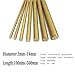 Round H59 Brass Solid Rod, Lathe Circular Straight Bar High Precision Industrial Metal Strip for Machinery(150MM*10MM)