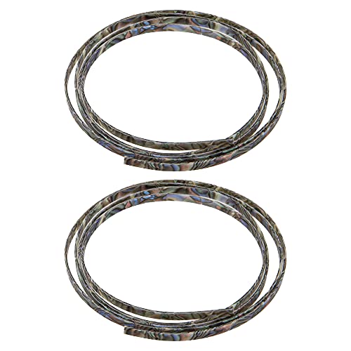 2Pieces Yootones Plastic Guitar Binding Purfling Strip 1650 X 6 X 1.5 Mm Compatible With Acoustic Classical Guitar #TOP21
