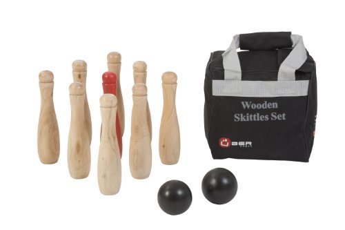 Wooden Skittles Set - 9 Pin by Uber Games Cover