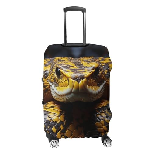 Yellow Snake Luggage Cover, Washable Elastic Suitcase Cover Protector Fit 18-32 Inch Luggage4