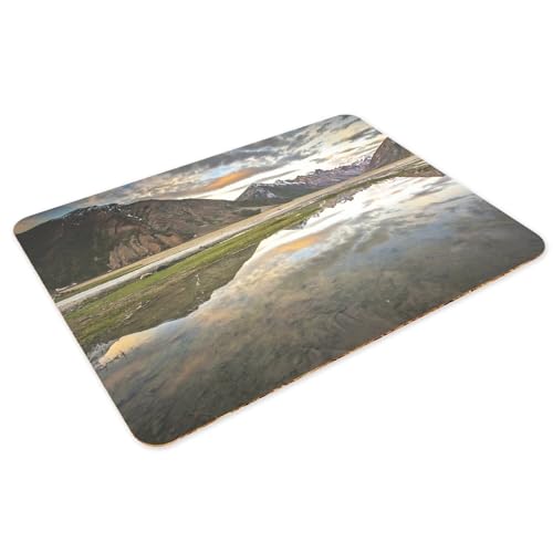 Sets de table souples en liège 39,5x28,5 cm Lot de 4 napperons Kashmir