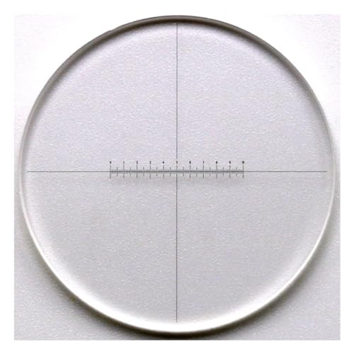 Microscope 935 0.1mm Ruler Micrometer Reticle Inside and Outside Micrometer for Microscope(Diameter 21mm)