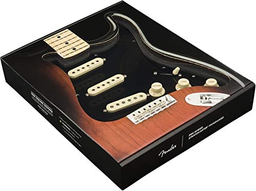 Amazon | Fender ギターパーツ Pre-Wired Strat Pickguard, Hot